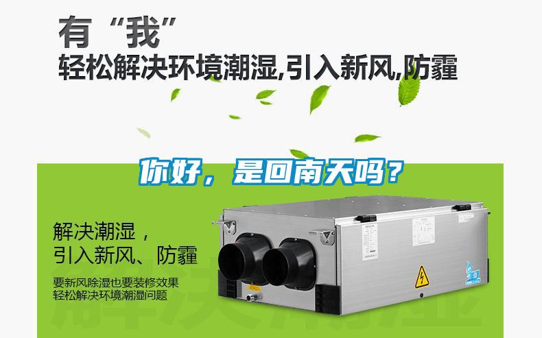 你好，是回南天嗎？