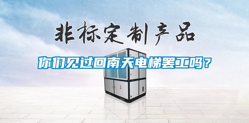 你們見過回南天電梯罷工嗎？