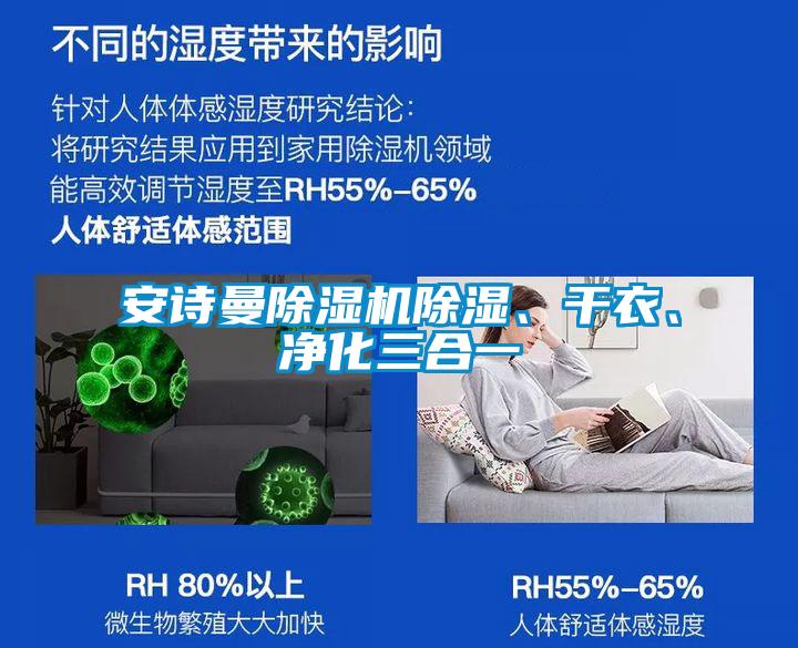 安詩曼除濕機(jī)除濕、干衣、凈化三合一