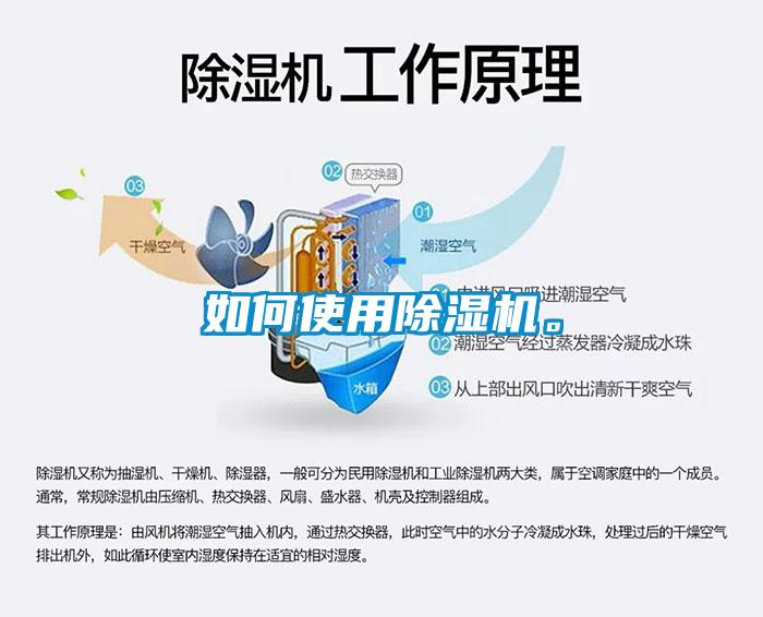 如何使用除濕機。