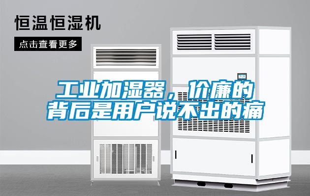 工業(yè)加濕器，價(jià)廉的背后是用戶(hù)說(shuō)不出的痛