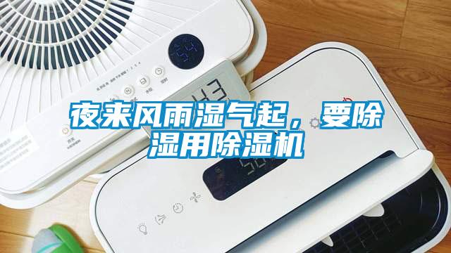夜來風雨濕氣起，要除濕用除濕機