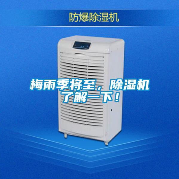 梅雨季將至，除濕機了解一下！