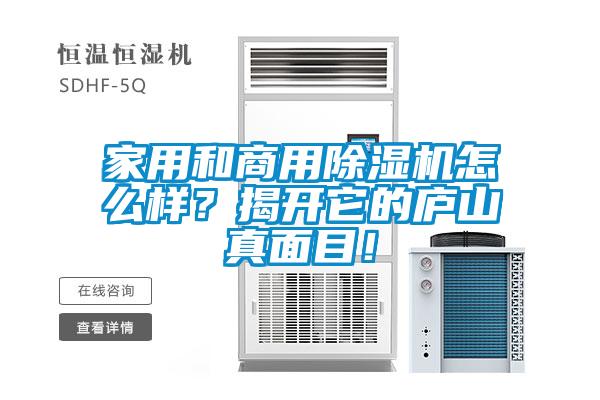 家用和商用除濕機(jī)怎么樣？揭開它的廬山真面目！
