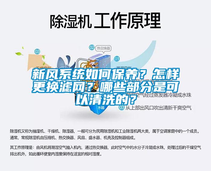 新風系統(tǒng)如何保養(yǎng)？怎樣更換濾網？哪些部分是可以清洗的？