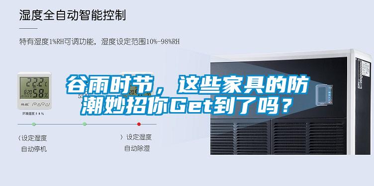 谷雨時(shí)節(jié)，這些家具的防潮妙招你Get到了嗎？