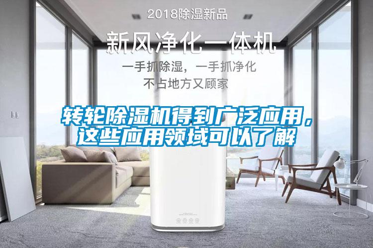 轉(zhuǎn)輪除濕機(jī)得到廣泛應(yīng)用，這些應(yīng)用領(lǐng)域可以了解