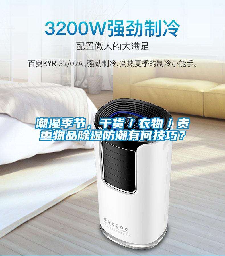 潮濕季節(jié)，干貨／衣物／貴重物品除濕防潮有何技巧？
