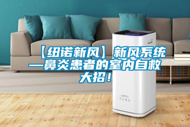 【紐諾新風(fēng)】新風(fēng)系統(tǒng)—鼻炎患者的室內(nèi)自救大招！