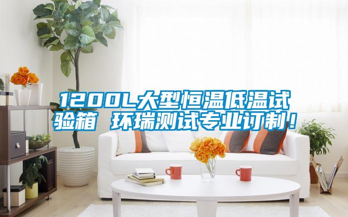 1200L大型恒溫低溫試驗箱 環(huán)瑞測試專業(yè)訂制！
