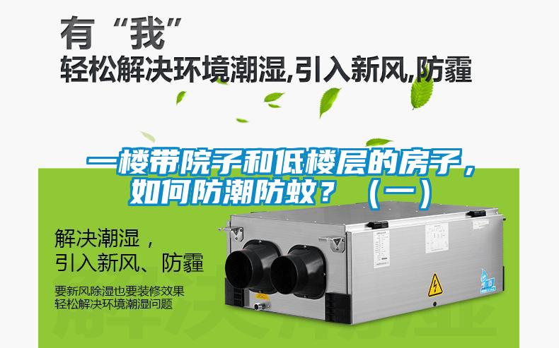 一樓帶院子和低樓層的房子，如何防潮防蚊？（一）