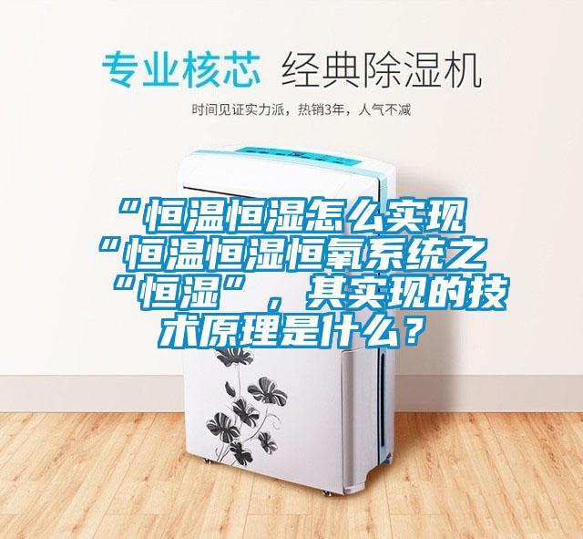 “恒溫恒濕怎么實現(xiàn)“恒溫恒濕恒氧系統(tǒng)之“恒濕”，其實現(xiàn)的技術(shù)原理是什么？