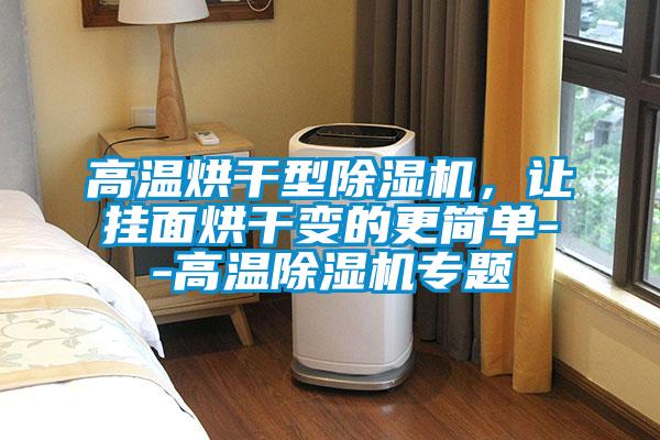 高溫烘干型除濕機(jī)，讓掛面烘干變的更簡(jiǎn)單--高溫除濕機(jī)專(zhuān)題