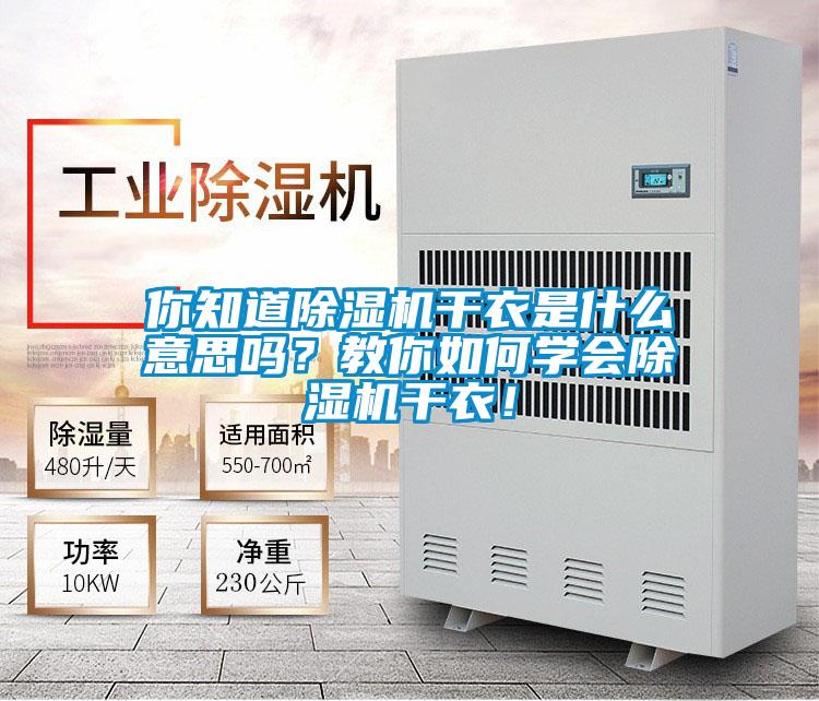 你知道除濕機(jī)干衣是什么意思嗎？教你如何學(xué)會(huì)除濕機(jī)干衣！