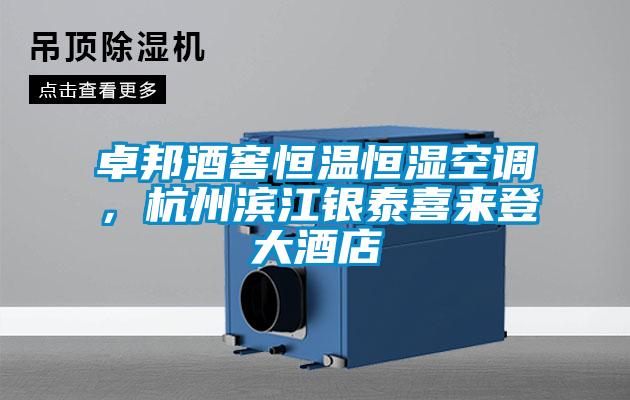 卓邦酒窖恒溫恒濕空調(diào)，杭州濱江銀泰喜來登大酒店