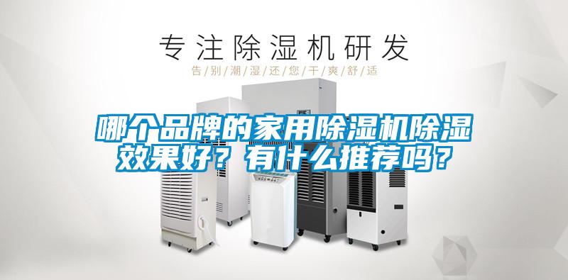 哪個品牌的家用除濕機除濕效果好？有什么推薦嗎？