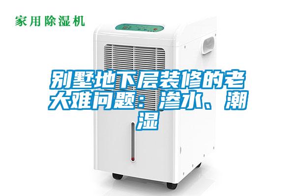 別墅地下層裝修的老大難問(wèn)題：滲水、潮濕
