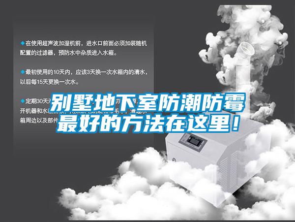 別墅地下室防潮防霉最好的方法在這里！