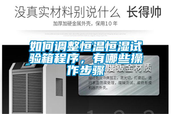 如何調(diào)整恒溫恒濕試驗(yàn)箱程序，有哪些操作步驟