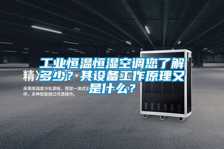 工業(yè)恒溫恒濕空調您了解多少？其設備工作原理又是什么？