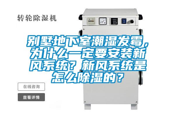 別墅地下室潮濕發(fā)霉，為什么一定要安裝新風(fēng)系統(tǒng)？新風(fēng)系統(tǒng)是怎么除濕的？