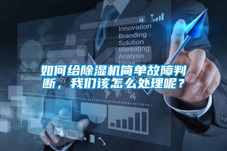 如何給除濕機(jī)簡(jiǎn)單故障判斷，我們?cè)撛趺刺幚砟兀?/></p>
						    <p style=