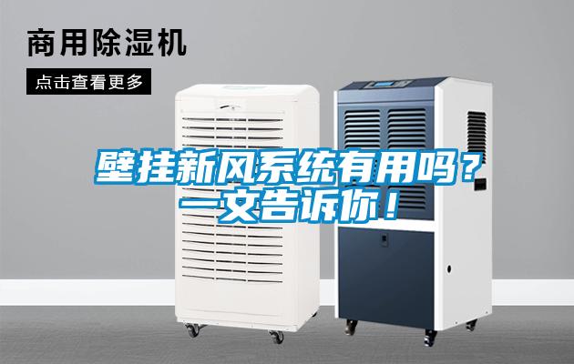壁掛新風系統(tǒng)有用嗎？一文告訴你！