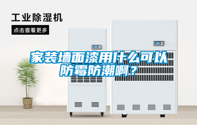 家裝墻面漆用什么可以防霉防潮??？