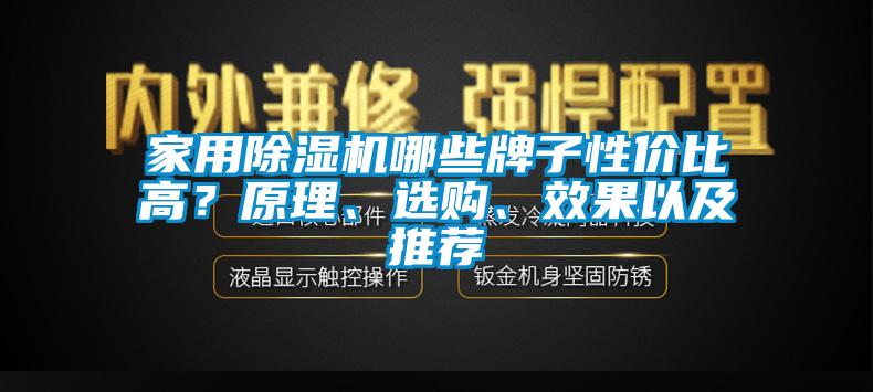 家用除濕機哪些牌子性價比高？原理、選購、效果以及推薦