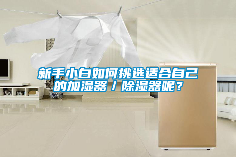新手小白如何挑選適合自己的加濕器／除濕器呢？