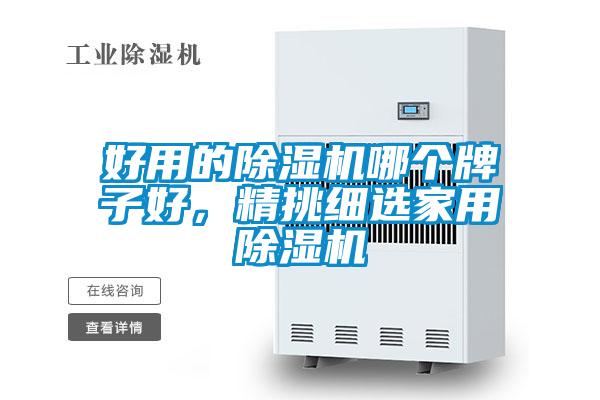 好用的除濕機哪個牌子好，精挑細(xì)選家用除濕機