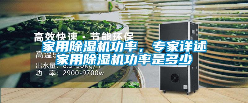 家用除濕機(jī)功率，專家詳述家用除濕機(jī)功率是多少