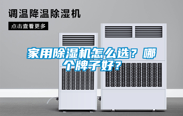 家用除濕機怎么選？哪個牌子好？