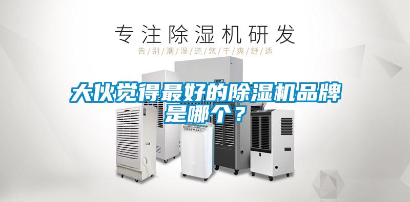 大伙覺得最好的除濕機品牌是哪個？