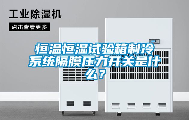 恒溫恒濕試驗(yàn)箱制冷系統(tǒng)隔膜壓力開(kāi)關(guān)是什么？