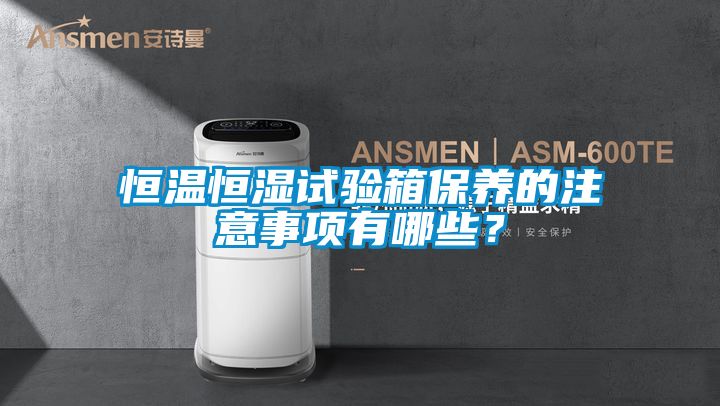 恒溫恒濕試驗箱保養(yǎng)的注意事項有哪些？