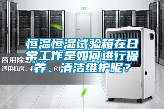 恒溫恒濕試驗箱在日常工作是如何進行保養(yǎng)、清潔維護呢？