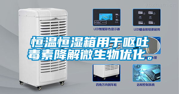 恒溫恒濕箱用于嘔吐毒素降解微生物優(yōu)化。