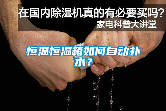 恒溫恒濕箱如何自動(dòng)補(bǔ)水？