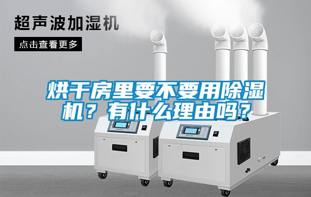 烘干房里要不要用除濕機(jī)？有什么理由嗎？