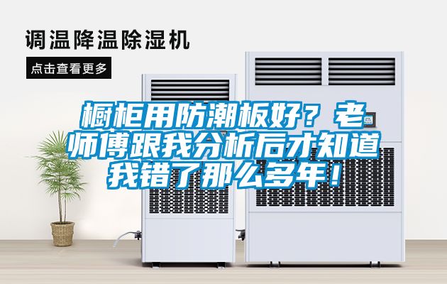 櫥柜用防潮板好？老師傅跟我分析后才知道我錯(cuò)了那么多年！