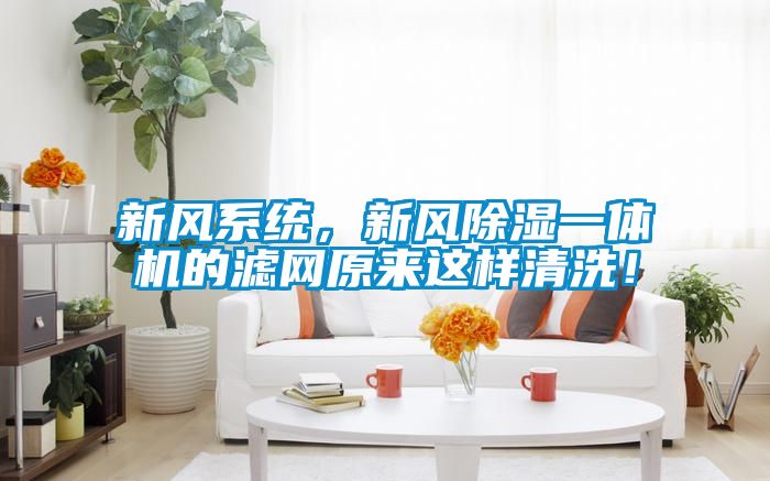 新風(fēng)系統(tǒng)，新風(fēng)除濕一體機(jī)的濾網(wǎng)原來(lái)這樣清洗！