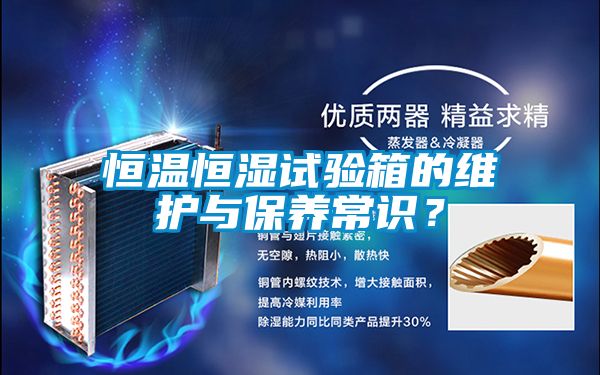 恒溫恒濕試驗箱的維護(hù)與保養(yǎng)常識？