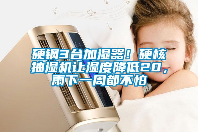 硬鋼3臺加濕器！硬核抽濕機(jī)讓濕度降低20，雨下一周都不怕