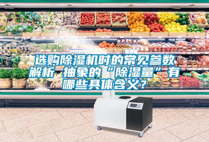 選購(gòu)除濕機(jī)時(shí)的常見(jiàn)參數(shù)解析 抽象的“除濕量”有哪些具體含義？