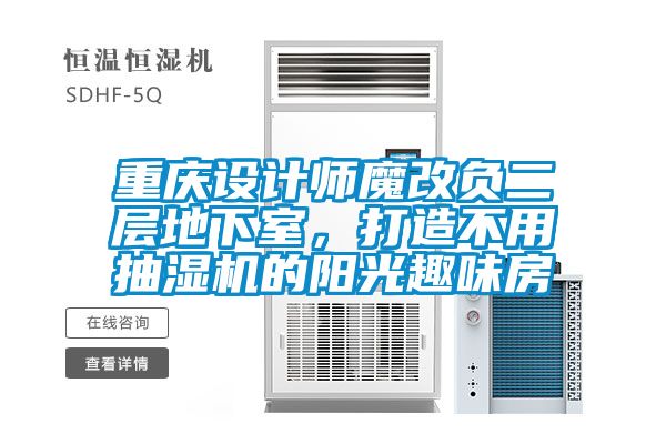 重慶設(shè)計師魔改負(fù)二層地下室，打造不用抽濕機(jī)的陽光趣味房