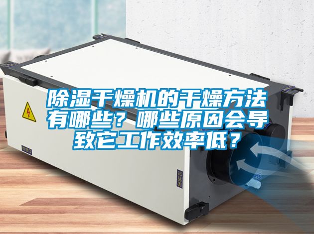 除濕干燥機(jī)的干燥方法有哪些？哪些原因會(huì)導(dǎo)致它工作效率低？