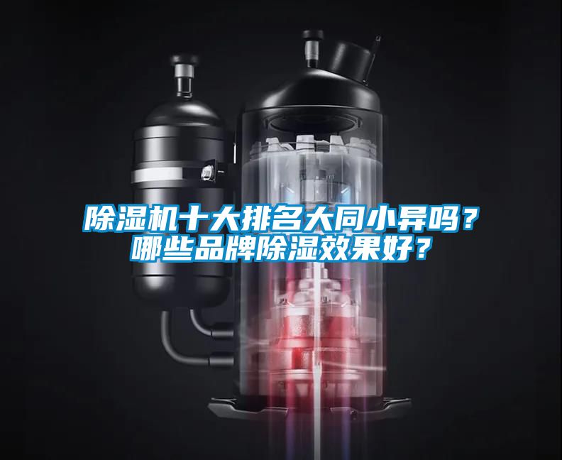 除濕機十大排名大同小異嗎？哪些品牌除濕效果好？