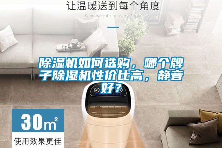 除濕機如何選購，哪個牌子除濕機性價比高，靜音好？
