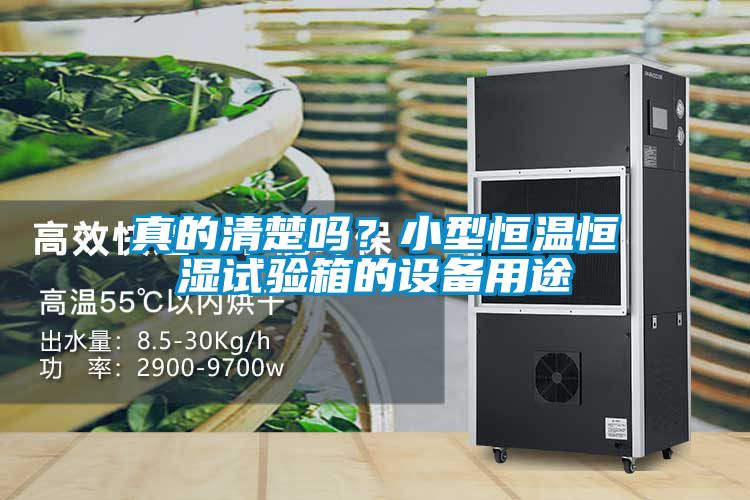 真的清楚嗎？小型恒溫恒濕試驗箱的設(shè)備用途